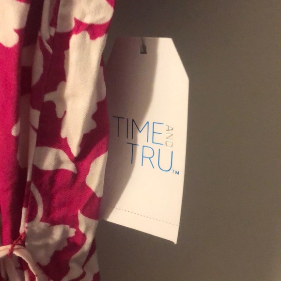 Time in true short sleeve shift dress pink sz lg - Picture 2 of 5